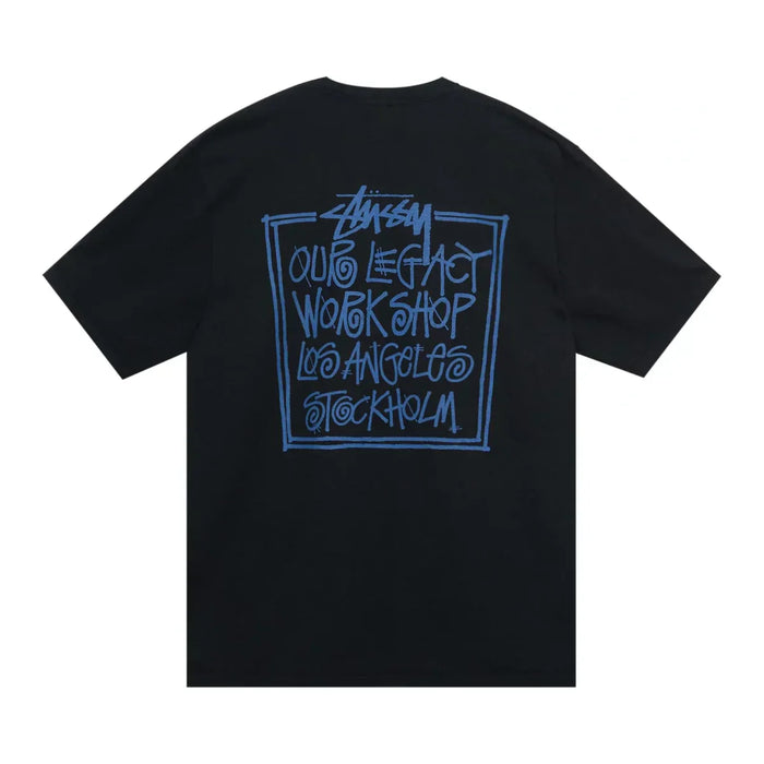Stussy x Our Legacy Frame Pigment Dyed Tee Black