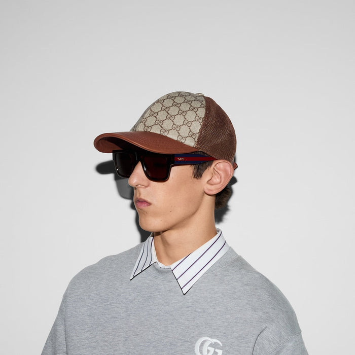 CASQUETTE EN TOILE GG MONOGRAM Marron