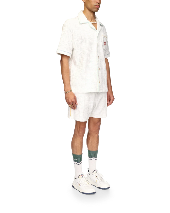 Monogram Towelling Short Sleeve Shirt