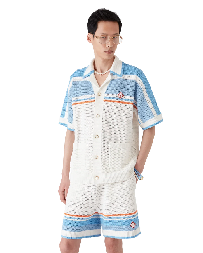 Cotton Tennis Crochet Shirt