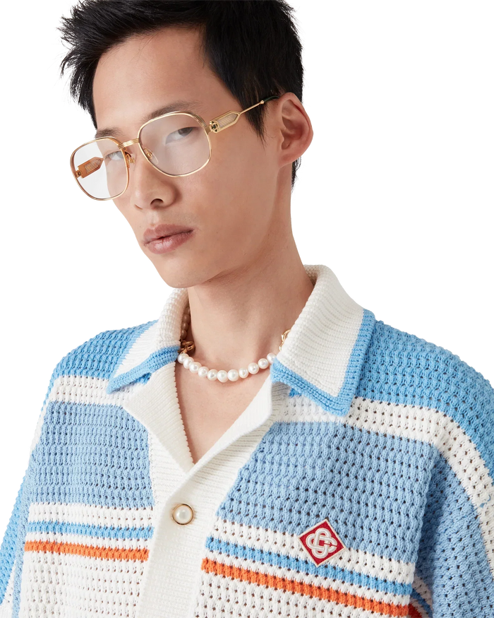 Cotton Tennis Crochet Shirt
