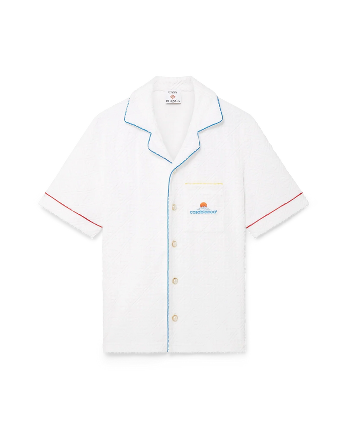 Monogram Jacquard Towelling Short Sleeve Shirt