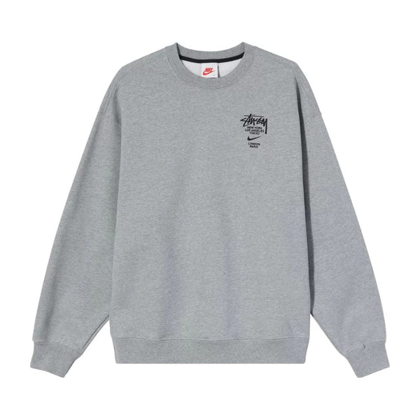 Nike x Stussy International Crewneck Sweatshirt Heather Grey