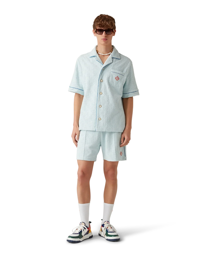 Monogram Towelling Short Sleeve Shirt