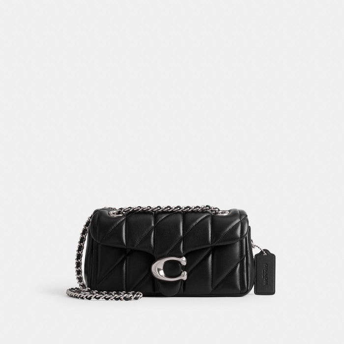 Coach Sac épaule Tabby 20 Pillow - Noir Argenté