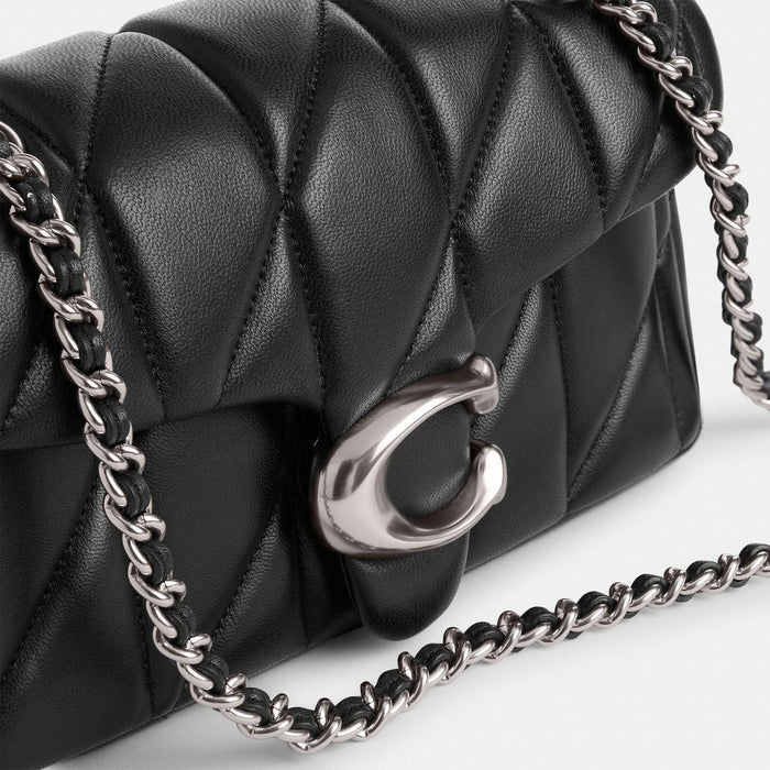 Coach Sac épaule Tabby 20 Pillow - Noir Argenté