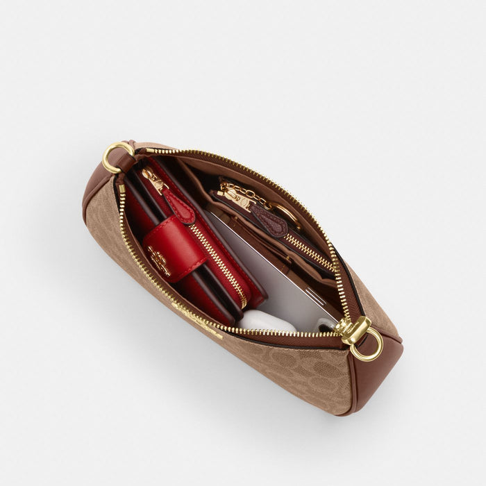 Coach Sac épaule Teri Toile - Marron