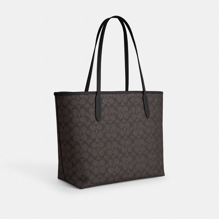 Coach Cabas City Toile - Noir