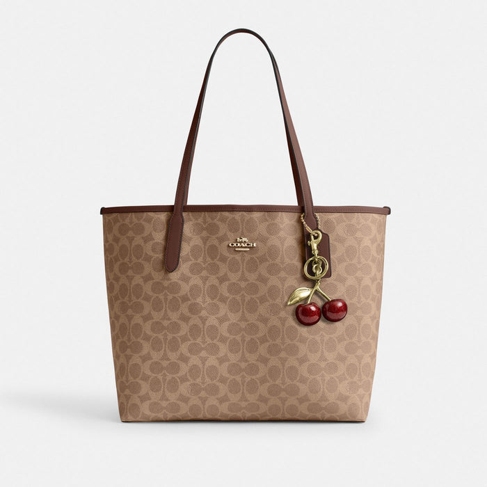 Coach Cabas City Toile - Marron