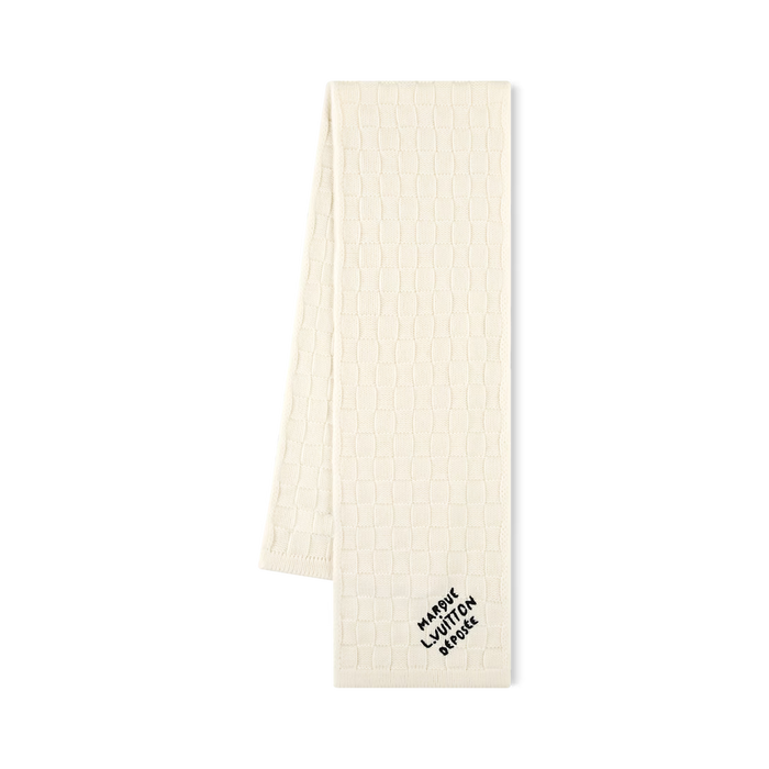 Bonnet LV Damier Snug Crème