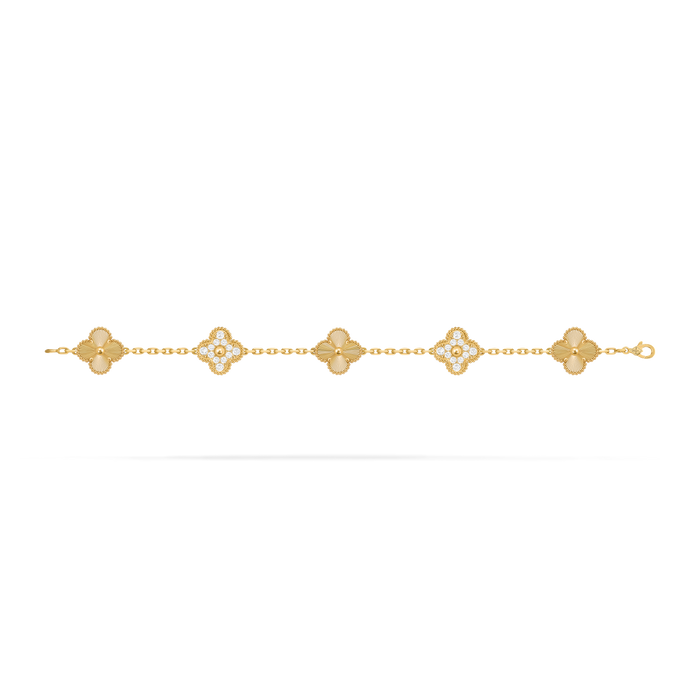 Van Cleef Vintage Alhambra 5 motifs Or jaune