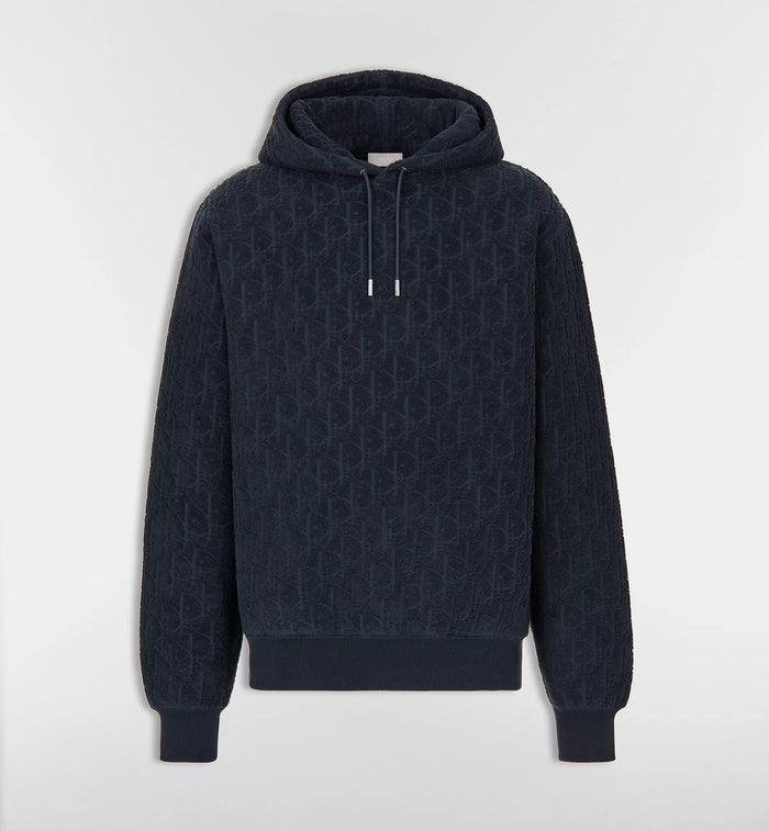 Sweatshirt à capuche Dior Oblique Bleu