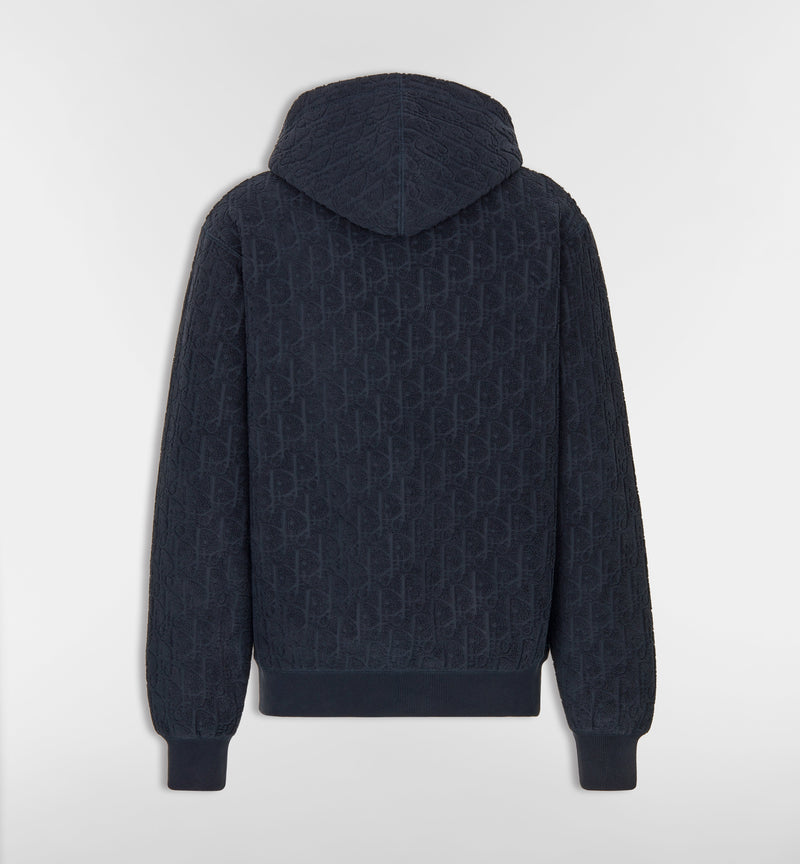 Sweatshirt à capuche Dior Oblique Bleu