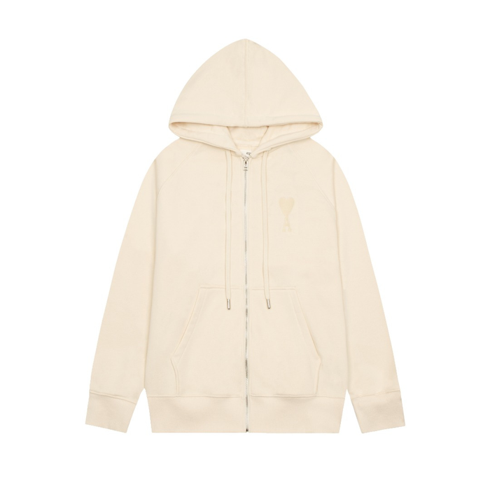 Veste Ami Paris Beige Cœur Beige