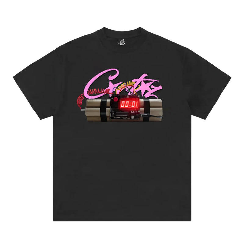 Corteiz No Time 4 Luv Tee Black