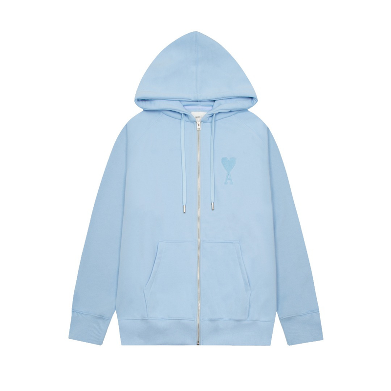 Veste Ami Paris Bleu Cœur Bleu