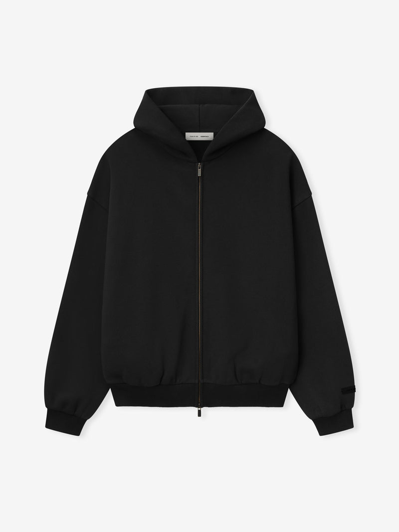 Embossed Classic Fleece Zip-Up Hoodie