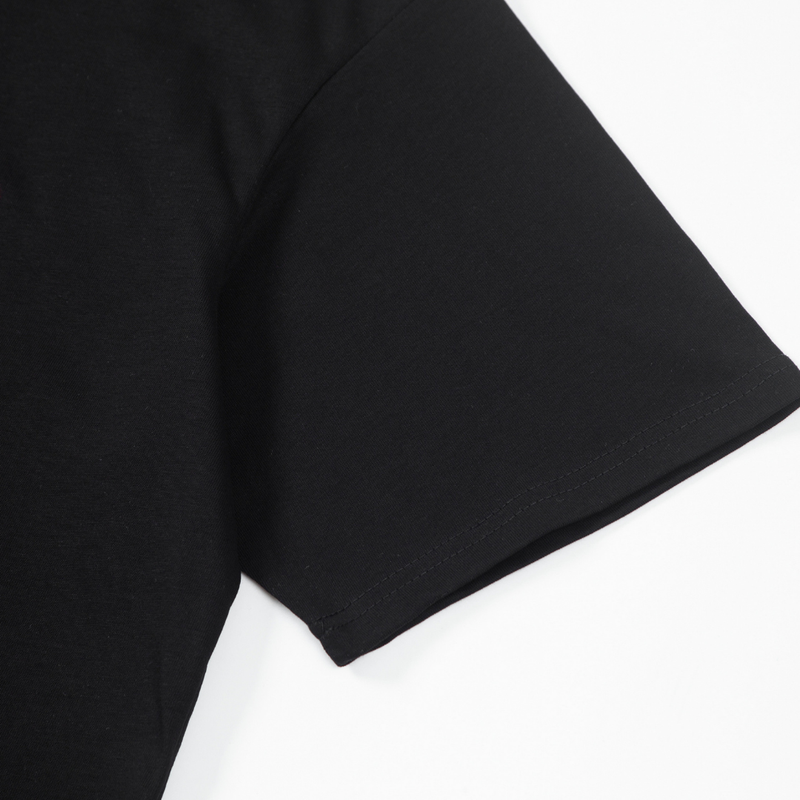 T-shirt Ami Paris Noir Cœur Rouge Little