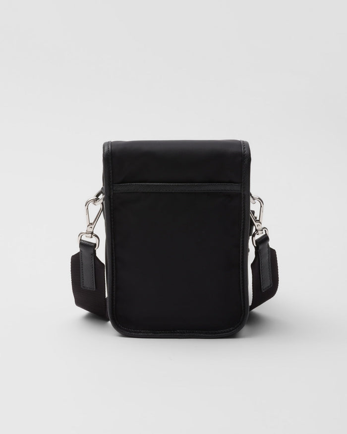 Sac porté épaule en Re-Nylon et cuir Saffiano