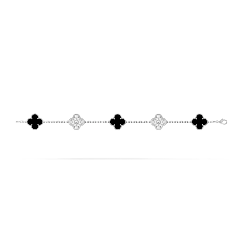 Van Cleef Vintage Alhambra 5 motifs Onyx