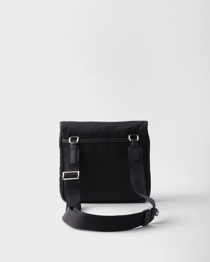 Sac porté épaule en Re-Nylon et cuir Saffiano