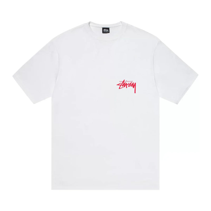 Stussy Beat Crazy Tee White