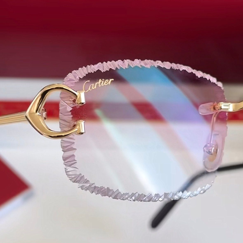 Lunettes Cartier Diamond Cut Rose