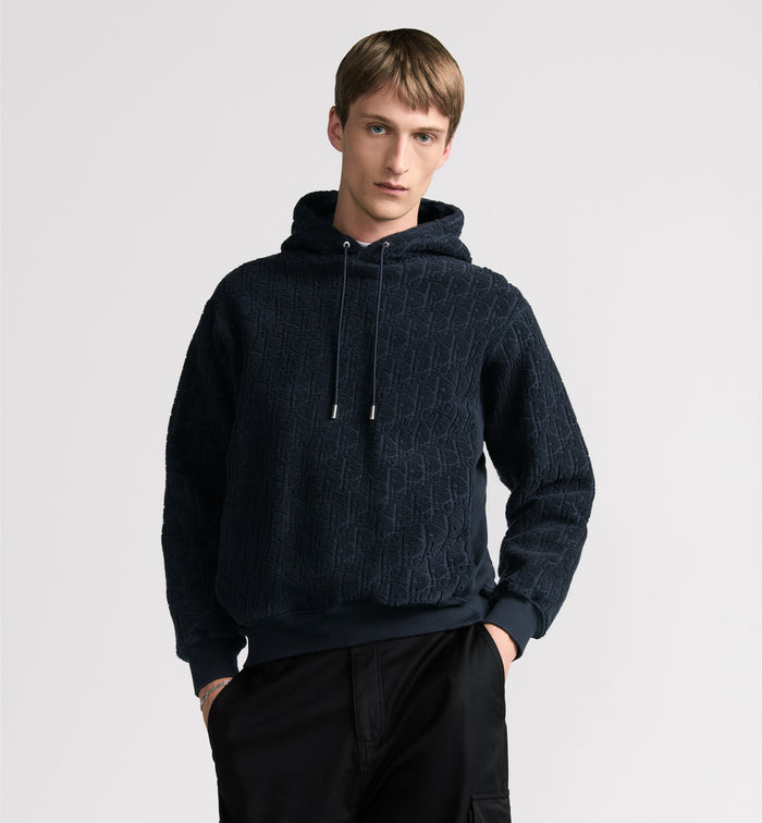 Sweatshirt à capuche Dior Oblique Bleu