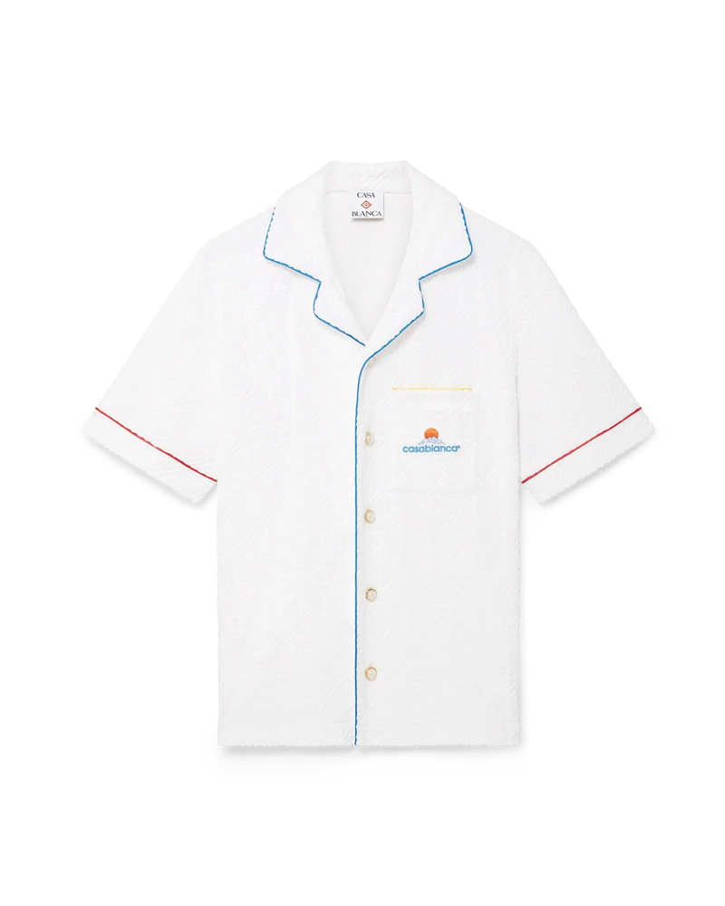 Monogram Jacquard Towelling Short Sleeve Shirt