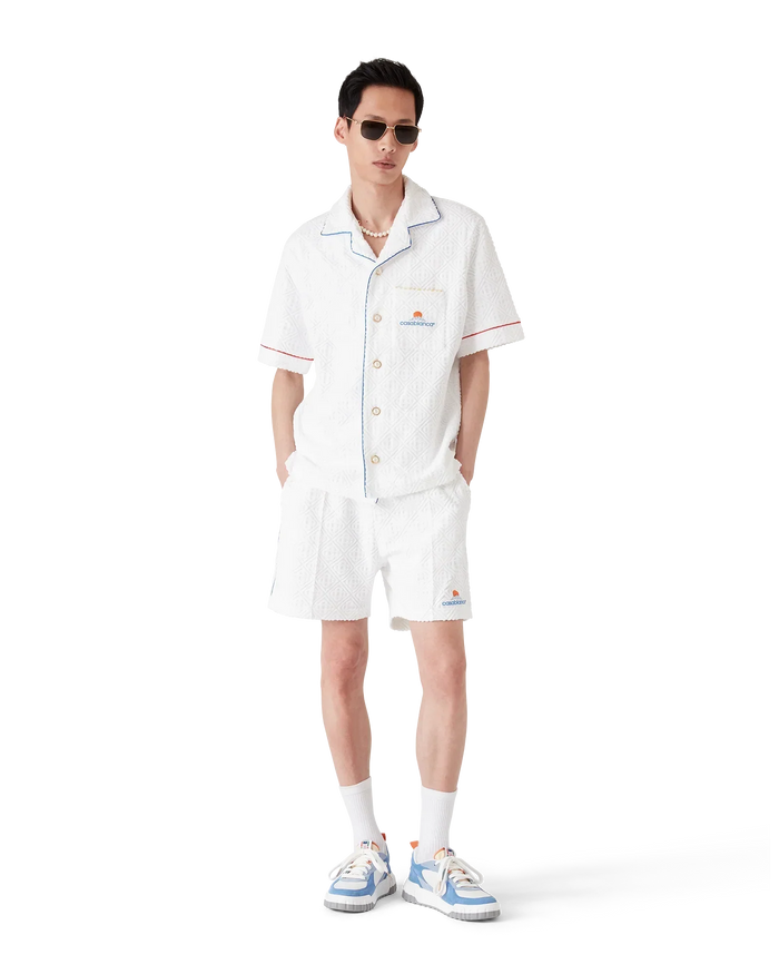 Monogram Jacquard Towelling Short Sleeve Shirt