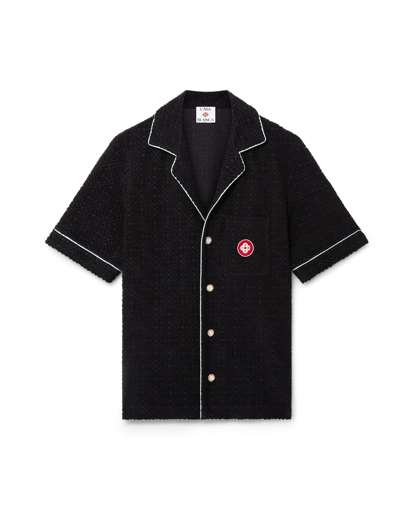 Monogram Jacquard Towelling Short Sleeve Shirt