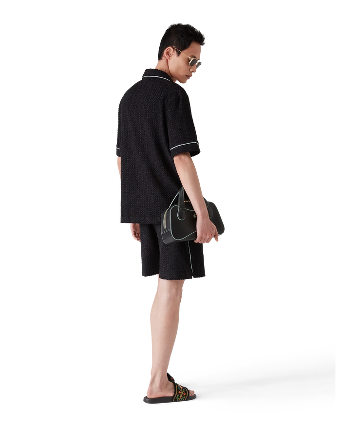 Monogram Jacquard Towelling Short Sleeve Shirt