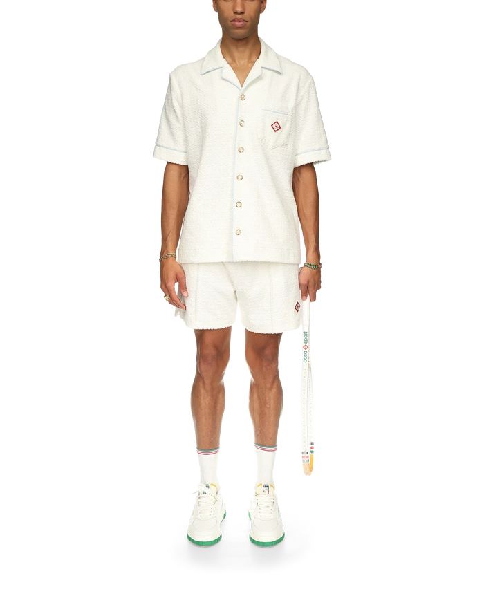 Monogram Terry Short Sleeve Shirt
