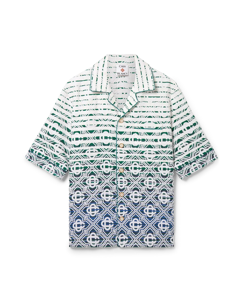 Monogram Gradient Towelling Short Sleeve Shirt