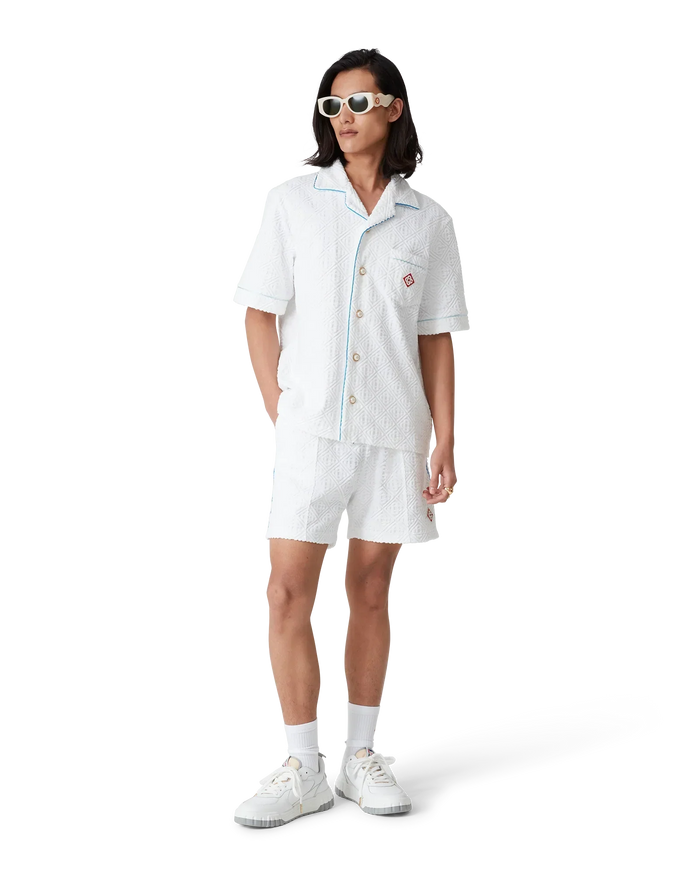 Tennis Stripe Towelling Shirt