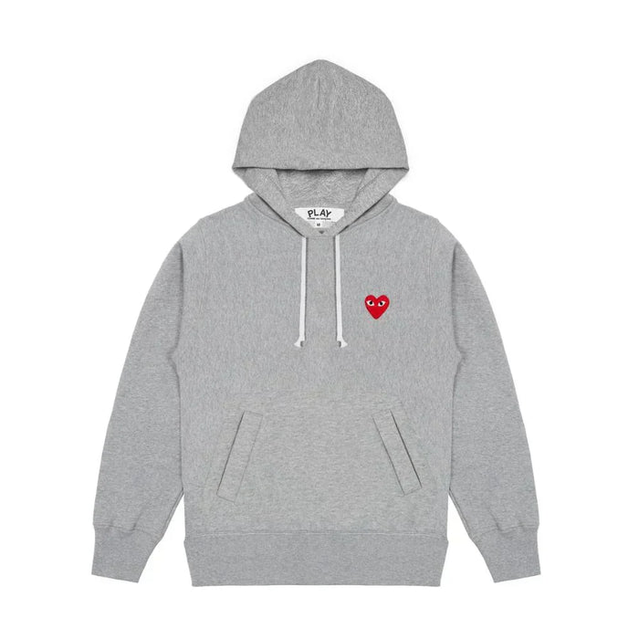 Comme des Garcons Play Red Heart Sweatshirt Grey