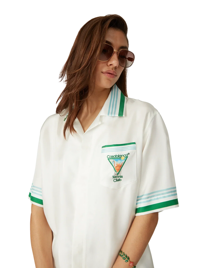 Metaphysical Tennis Icon Silk Shirt