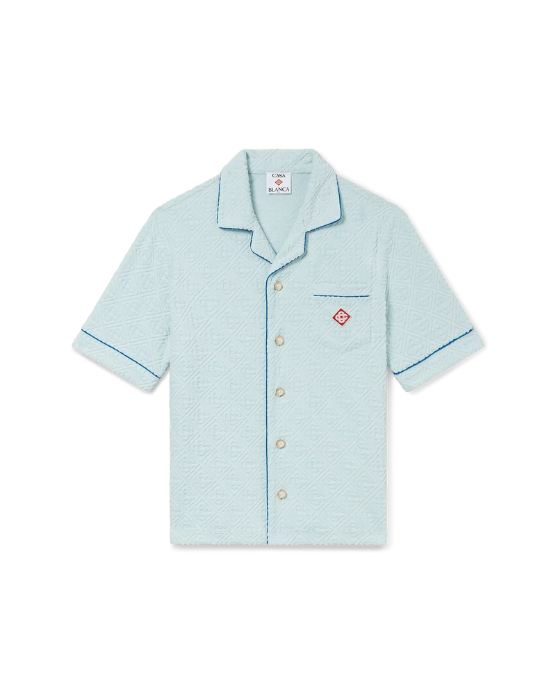 Monogram Towelling Short Sleeve Shirt