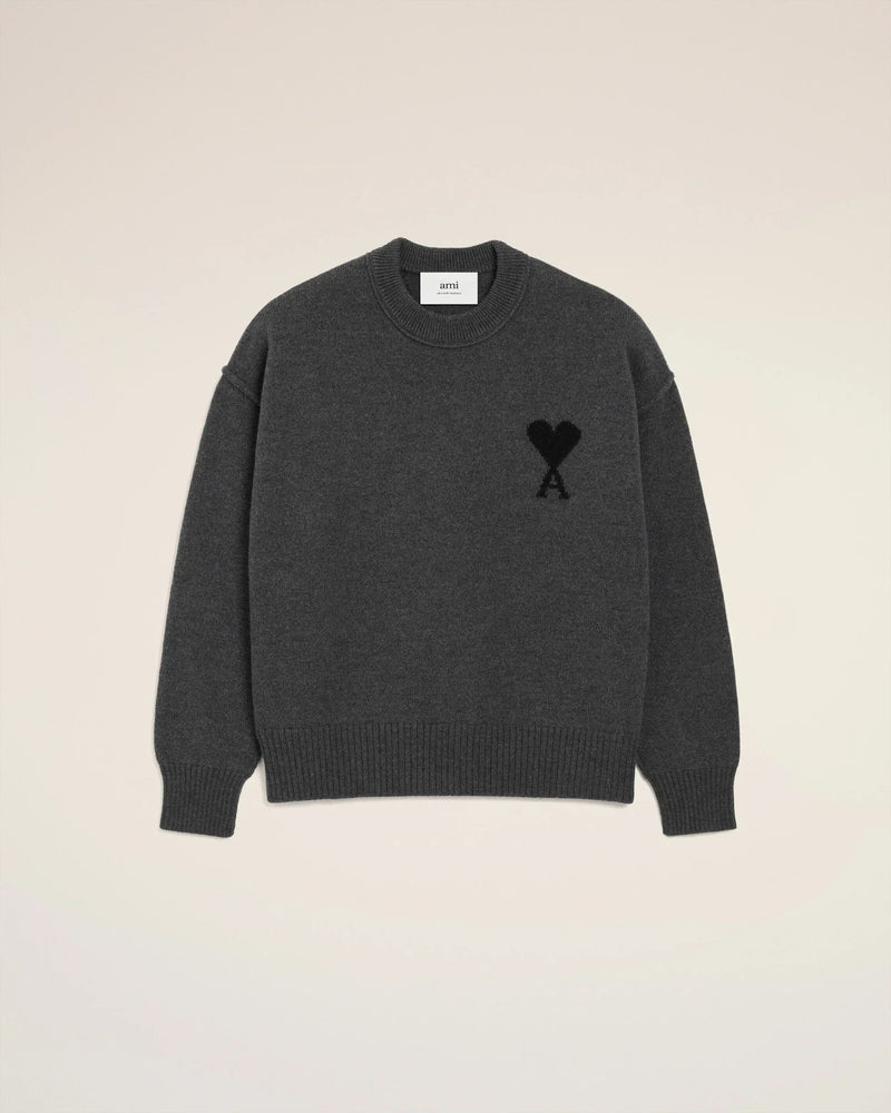 Pull Ami Paris Gris Noir