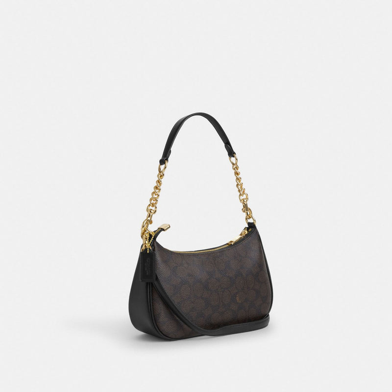 Coach Sac épaule Teri Toile - Noir