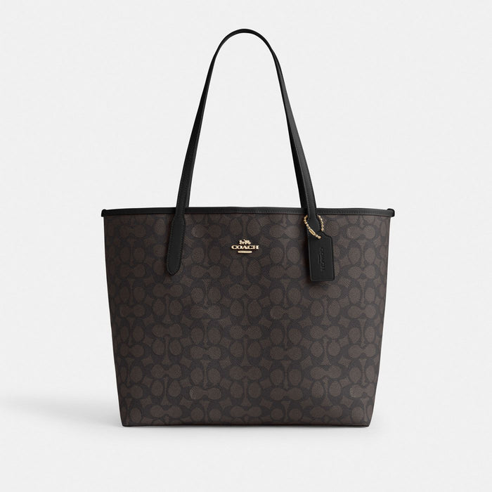 Coach Cabas City Toile - Noir