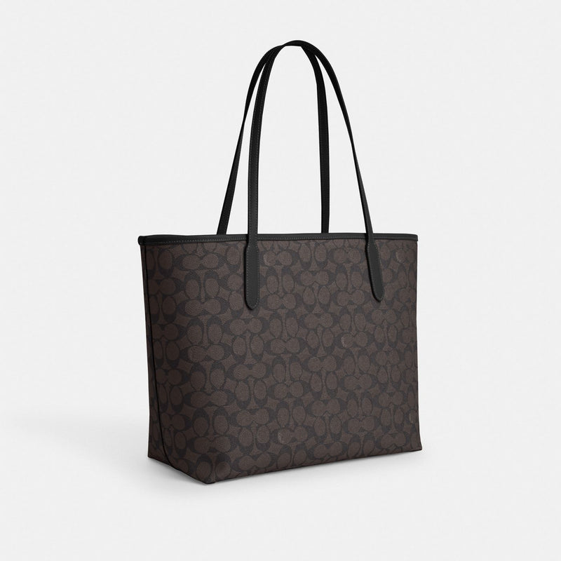 Coach Cabas City Toile - Noir