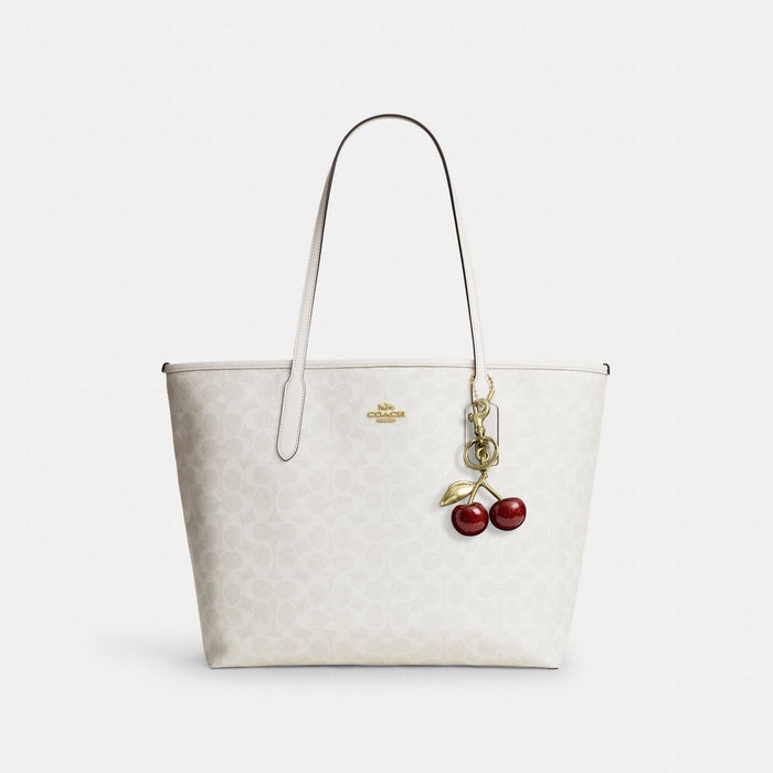 Coach Cabas City Toile - Blanc