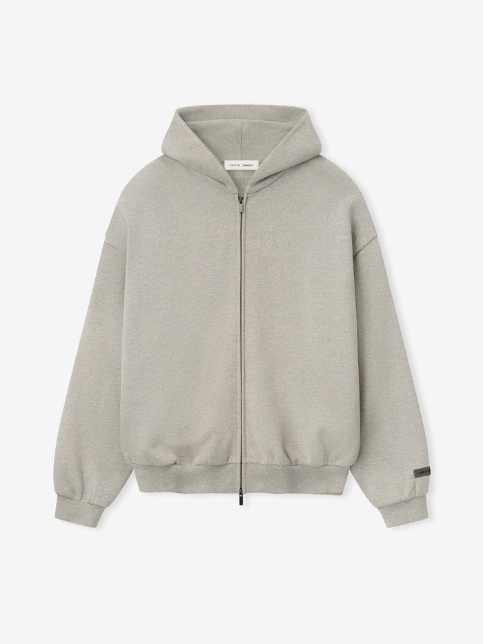 Embossed Classic Fleece Zip-Up Hoodie