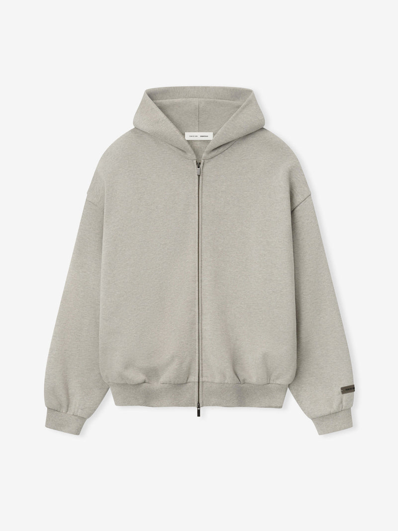 Embossed Classic Fleece Zip-Up Hoodie